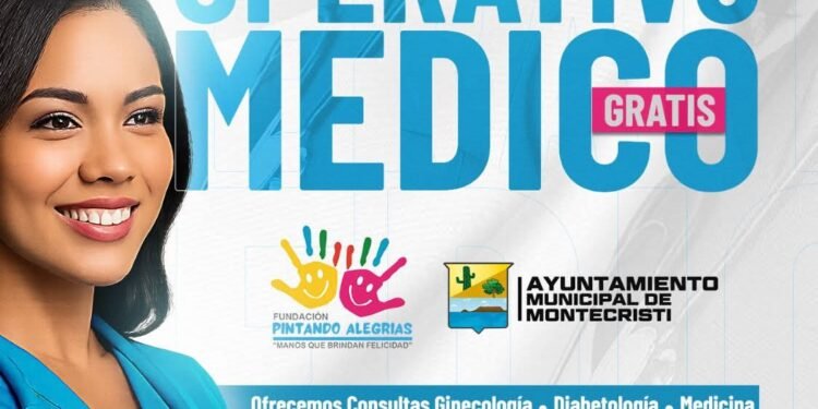 El alcalde Jesús Jerez te invita al Gran Operativo Médico Gratuito en Montecristi