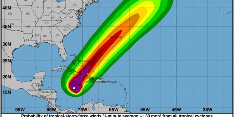 Melissa ahora es categoría 5; seguirá lloviendo en parte RD