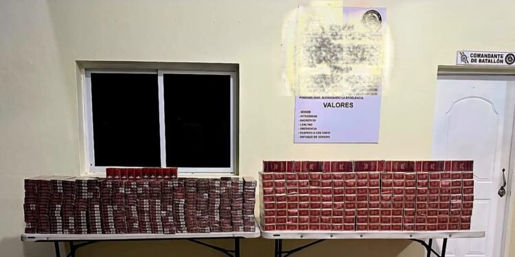Ejército ocupa contrabando de más de 65 mil cigarrillos en Elías Piña*