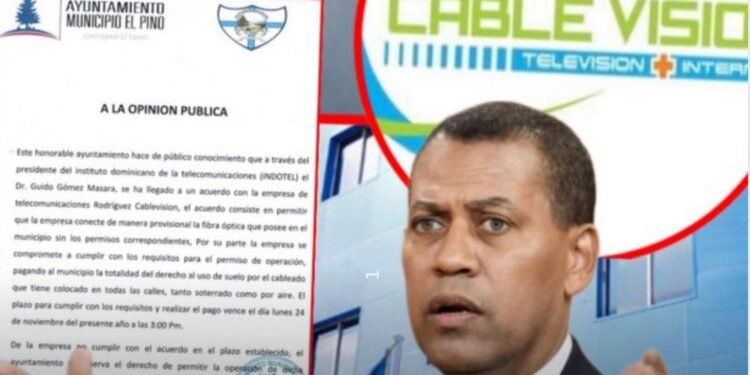 INDOTEL MEDIA ENTRE EL AYUNTAMIENTO DEL PINO Y RODRIGUEZ CABLE VISIÓN
