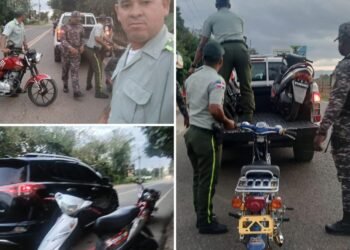 Autoridades desmantelan carreras clandestinas de motocicletas en Dajabón.