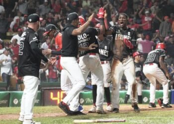 Leones remontan para vencer a Toros y lideran final beisbol RD