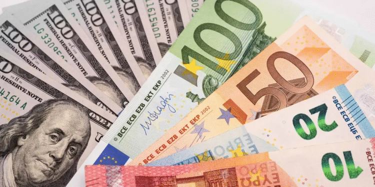 Dólar subió 8 cts y euro bajó 5; eran vendidos a $62.42 y $74.42