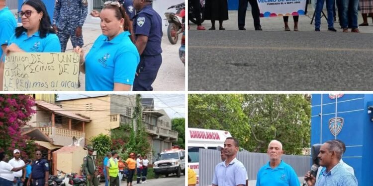 Union de juntas de vecinos  y Digesett  Realizan Parada de sensibilización para prevenir accidentes  en Los Miches Dajabón