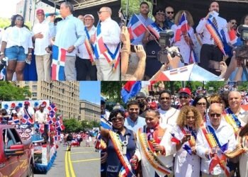 Miles participaron en el desfile dominicano del Bronx, N. York