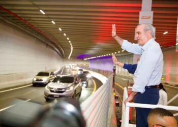 Presidente Abinader inaugura el túnel de la Plaza de la Bandera
