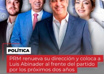 El Partido Revolucionario Moderno (PRM) renovó este domingo su dirección política y colocó a Luis Abinader como el presidente de ese órgano político por los próximos dos años.
