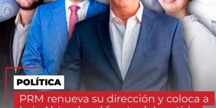 El Partido Revolucionario Moderno (PRM) renovó este domingo su dirección política y colocó a Luis Abinader como el presidente de ese órgano político por los próximos dos años.