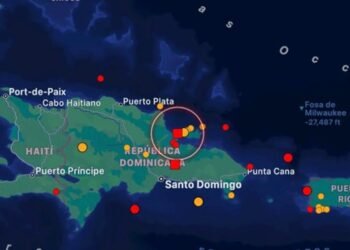Temblor 4.1 sacude zonas de la RD la madrugada de este lunes