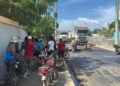 Protesta en comunidades la Vigía y Colonia Japonesa tras no acuerdo para asfaltado de calle